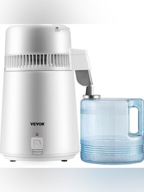 VEVOR 1.1 Gallon Distilled Water Machine, 750W Pure Water Distiller for Home